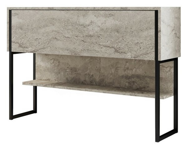 Komoda Luxe Travertine and Black