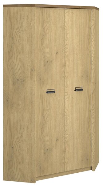 Szafa narożna w stylu loft dąb cremona + dąb lefkas R9-M73