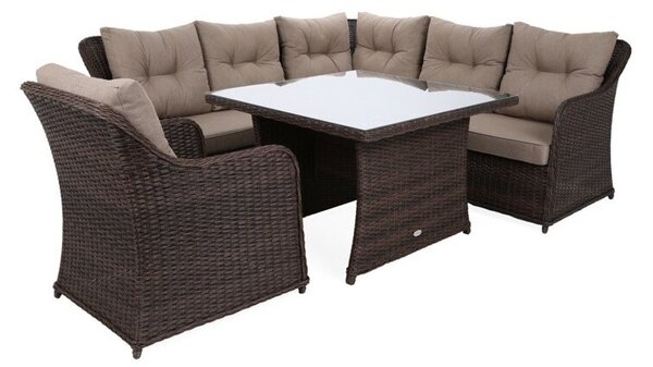 Zestaw mebli ogrodowych HOME & GARDEN Bergamo 892249 Brązowy