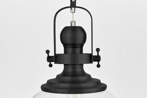 LAMPA WISZĄCA LOFT CZARNA FALCO