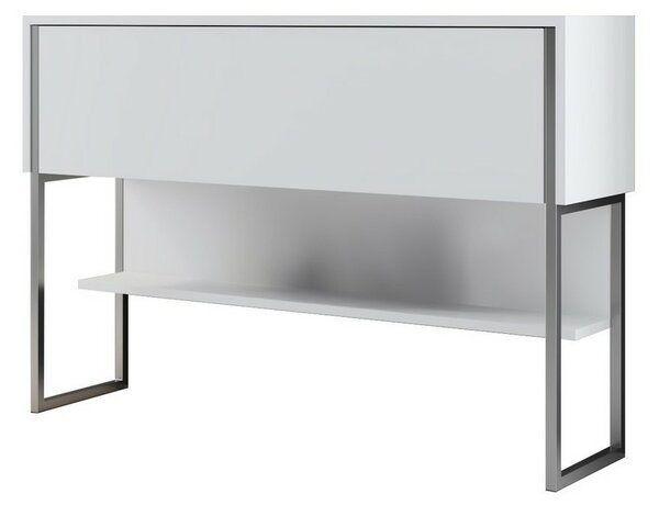 Komoda Luxe White and Silver