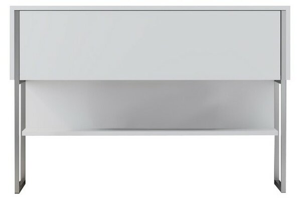 Komoda Luxe White and Silver
