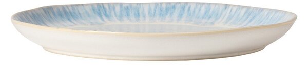 Biały/niebieski kamionkowy talerz ø 28 cm Brisa – Costa Nova