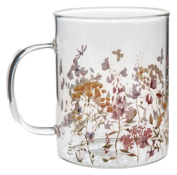 Szklany kubek 410 ml Flowers – Dakls