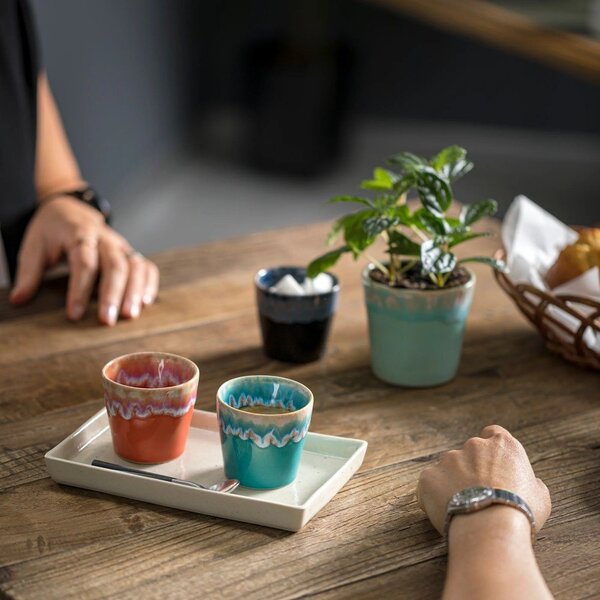 Pomarańczowa kamionkowa filiżanka na espresso 100 ml Grespresso – Costa Nova