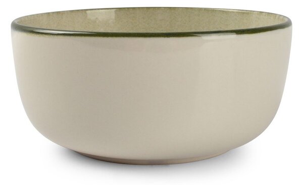 Zielona/kremowa kamionkowa miska 740 ml Gravel – ONA