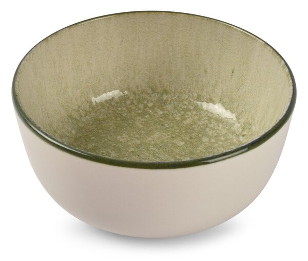 Zielona/kremowa kamionkowa miska 740 ml Gravel – ONA