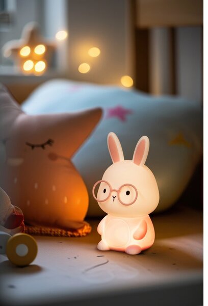 Jasnoróżowa dziecięca lampka nocna Josie – Fischer & Honsel
