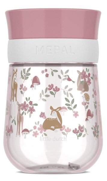 Jasnoróżowy plastikowy kubek dla dzieci 300 ml Fairy Garden by Little Dutch – Mepal