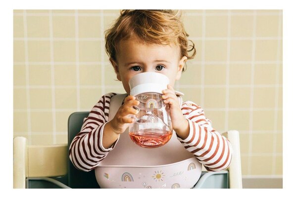 Jasnozielony plastikowy kubek dla dzieci 300 ml Little Farm by Little Dutch – Mepal