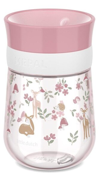 Jasnoróżowy plastikowy kubek dla dzieci 300 ml Fairy Garden by Little Dutch – Mepal