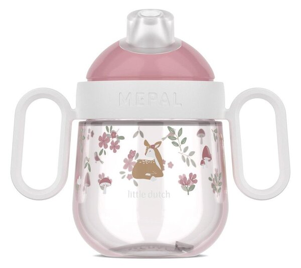 Jasnoróżowy plastikowy kubek dla dzieci 200 ml Fairy Garden by Little Dutch – Mepal