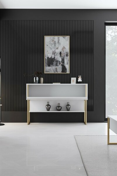 Komoda Luxe White and Gold