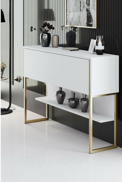 Komoda Luxe White and Gold