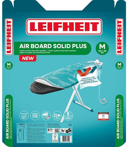 Deska do prasowania 120x38 cm AirBoard M Solid Plus NF – LEIFHEIT