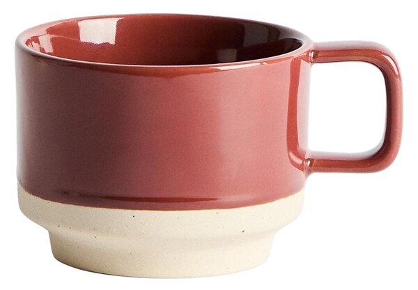 Bordowy kubek ceramiczny Doren – Kave Home