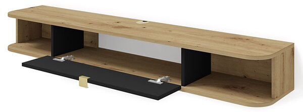 Szafka wisząca rtv dąb artisan czarny + S9-P26