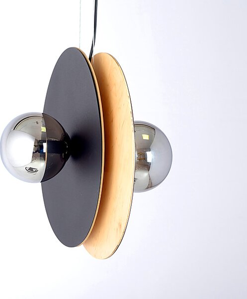 Industrialna podwójna lampa wisząca - D105 M0-L47
