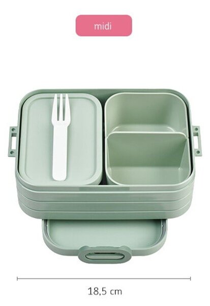 Lunchbox 3 szt./z widelcem z podziałką Take a Break – Mepal