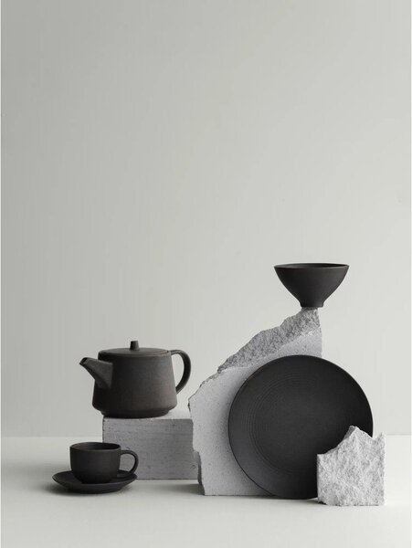 Ciemnobrązowe filiżanki ceramiczne zestaw 2 szt. 190 ml Kumi – Blomus