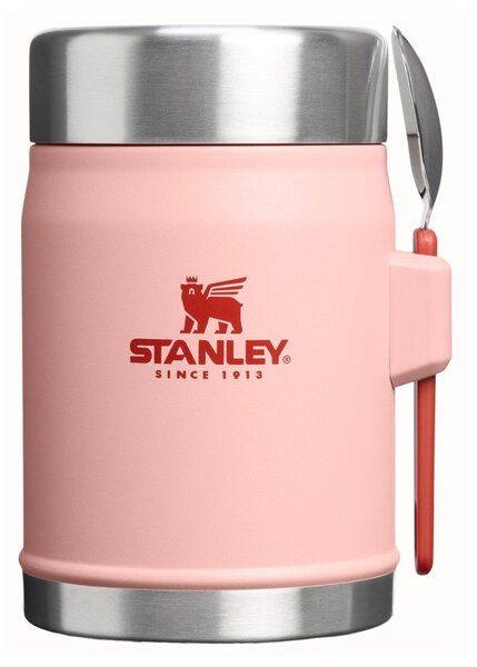 Brzoskwiniowy termos na jedzenie ze stali nierdzewnej 400 ml Legendary Food Jar + Spork Peach Rose – Stanley