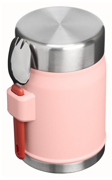 Brzoskwiniowy termos na jedzenie ze stali nierdzewnej 400 ml Legendary Food Jar + Spork Peach Rose – Stanley