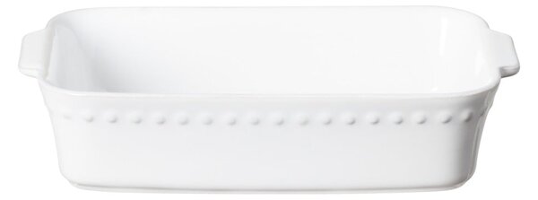 Białe kamionkowe naczynie do zapiekania Costa Nova Pearl, 27x17 cm