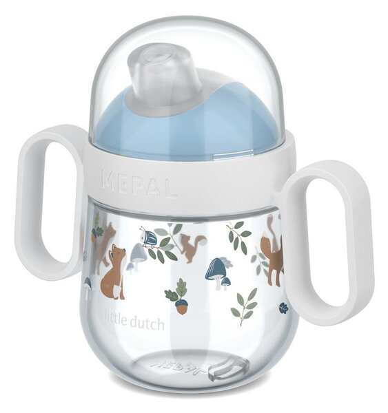 Jasnoniebieski plastikowy kubek dla dzieci 200 ml Forest Friends by Little Dutch – Mepal