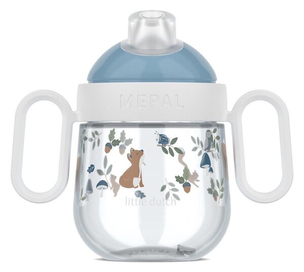 Jasnoniebieski plastikowy kubek dla dzieci 200 ml Forest Friends by Little Dutch – Mepal