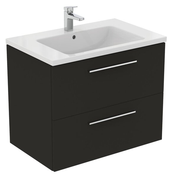 Antracytowa wisząca szafka pod umywalkę 80x63 cm i.Life B – Ideal Standard