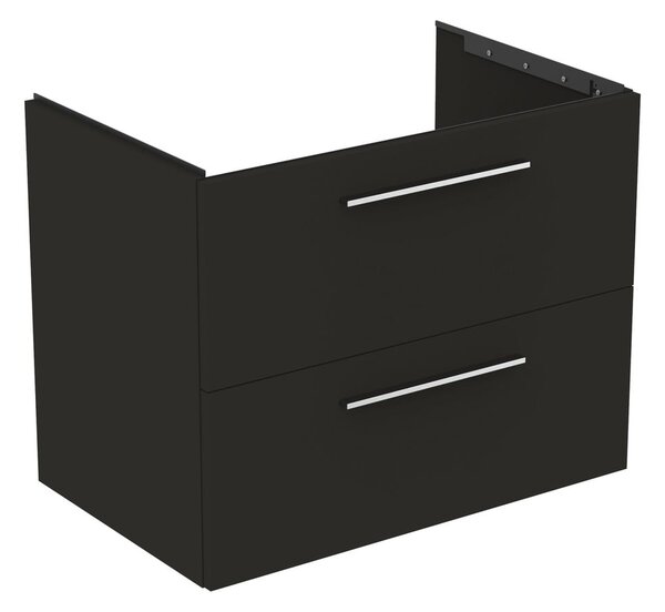 Antracytowa wisząca szafka pod umywalkę 80x63 cm i.Life B – Ideal Standard