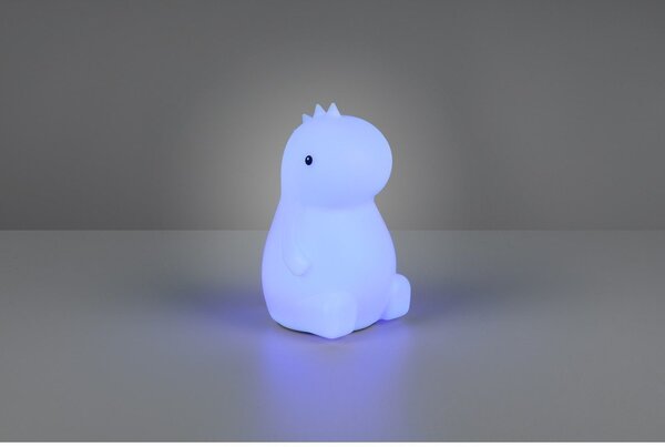 Biała dziecięca lampka nocna Rexy – Reality
