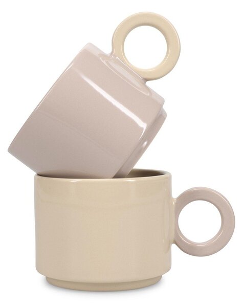 Szary kamionkowy kubek 280 ml Lou – ONA