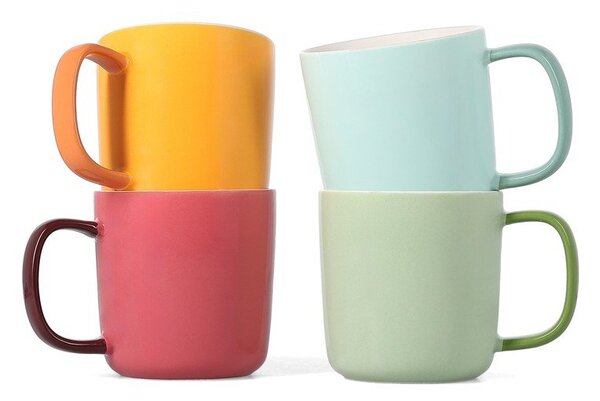 Różowy kubek new bone china 370 ml Mae – ONA
