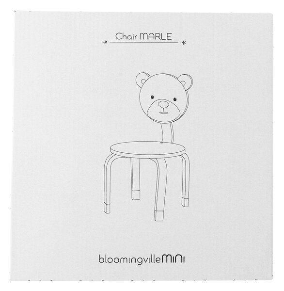 Brązowe krzesło dziecięce Marle – Bloomingville Mini