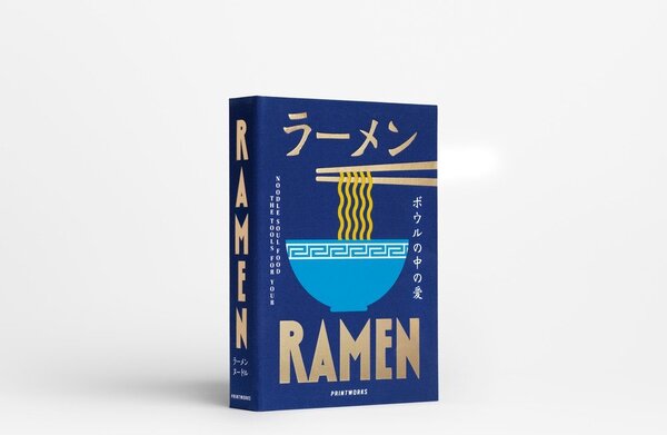 Niebieski zestaw pałeczek ze stali nierdzewnej i bambusa dla 2 osób The Essentials - Ramen Tools – Printworks