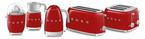 Czerwony czajnik elektryczny ze stali nierdzewnej 1,7 l Retro Style – SMEG