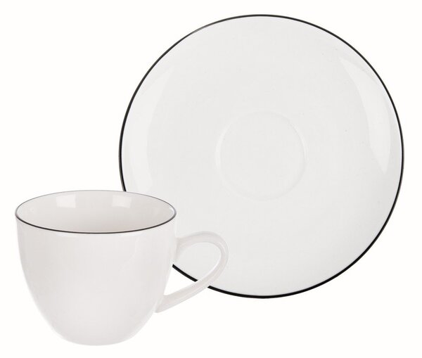 Biała porcelanowa filiżanka na espresso 100 ml Decora – Orion