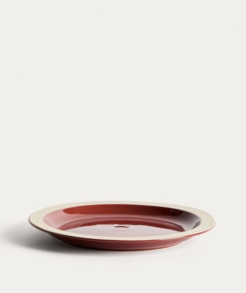 Bordowy ceramiczny talerz ø 25 cm Doren – Kave Home