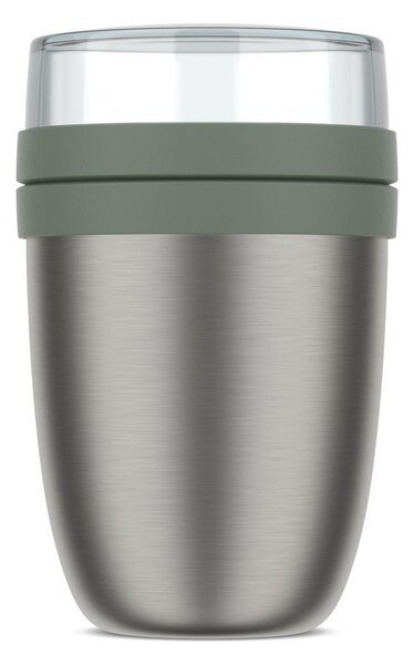 Termos na jedzenie ze stali nierdzewnej w kolorze srebra/szałwiowy 500 ml Ellipse – Mepal