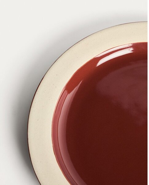 Bordowy ceramiczny talerz deserowy ø 20 cm Doren – Kave Home