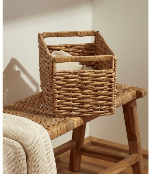 Koszyk z hiacyntu wodnego 25x35x27,5 cm Words – Kave Home