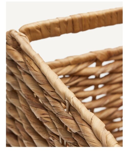 Koszyk z hiacyntu wodnego 25x35x27,5 cm Words – Kave Home