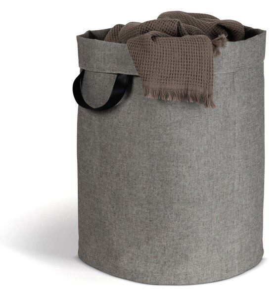 Szary tekstylny kosz na pranie 69 l Soft Storage – Bigso