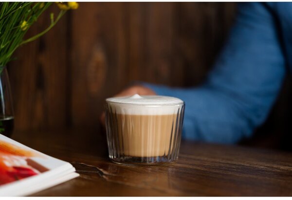Szklane filiżanki zestaw 2 szt. do cappuccino 250 ml Livio Duo – Vialli Design