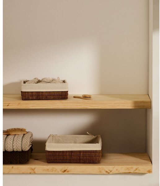 Rattanowe koszyki zestaw 2 szt. 28x20x10 cm Indali – Kave Home