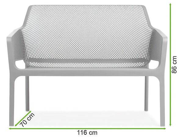 Zestaw ogrodowy NET Bianco - Nardi