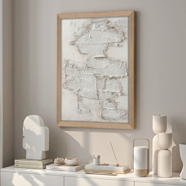 Ręcznie malowany obraz 32,5x42,5 cm White rock – Malerifabrikken