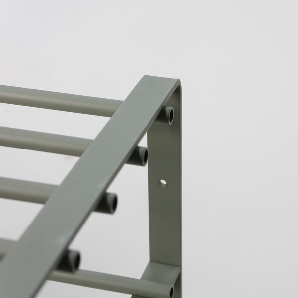Szarozielona metalowa szafka na buty 70x48,5x29 cm Rex – Spinder Design