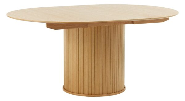 Okrągły rozkładany stół w dekorze dębu ø 120 cm Nola – Unique Furniture
